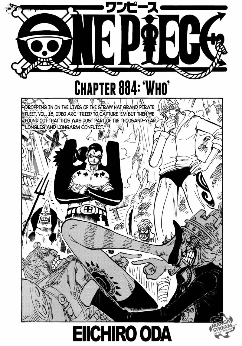 One Piece chapter 884 - page 1