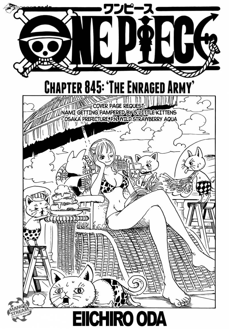 One Piece chapter 845 - page 1