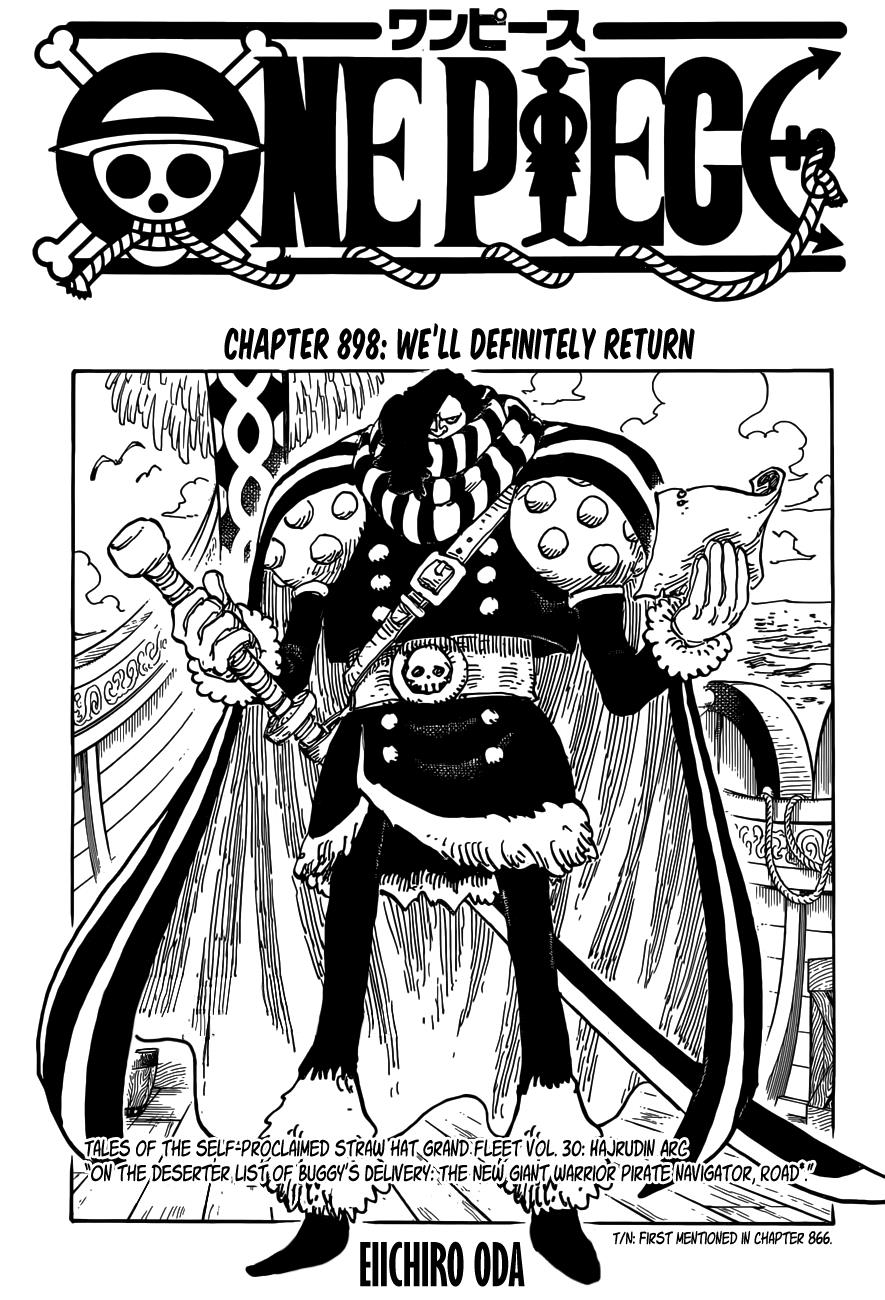 One Piece chapter 898 - page 1