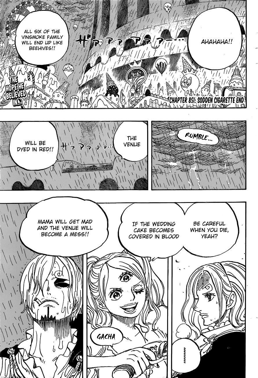 One Piece chapter 851 v2 - page 5