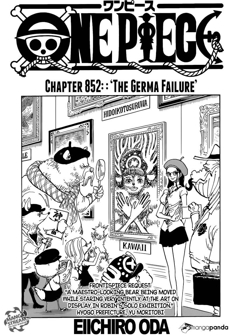 One Piece chapter 852 - page 1