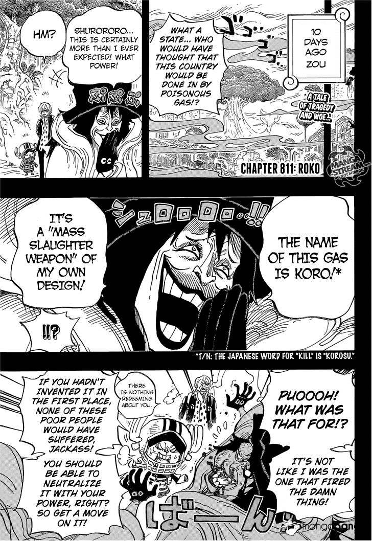 One Piece chapter 811 v2 - page 4