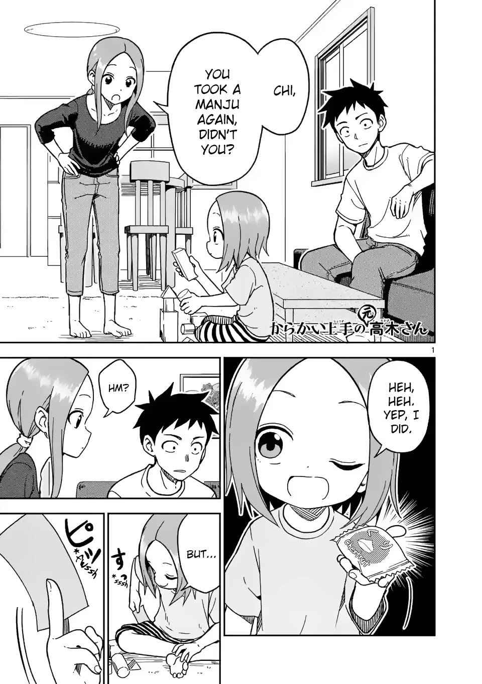 Karakai Jouzu no (Moto) Takagi-san chapter 187 - page 1