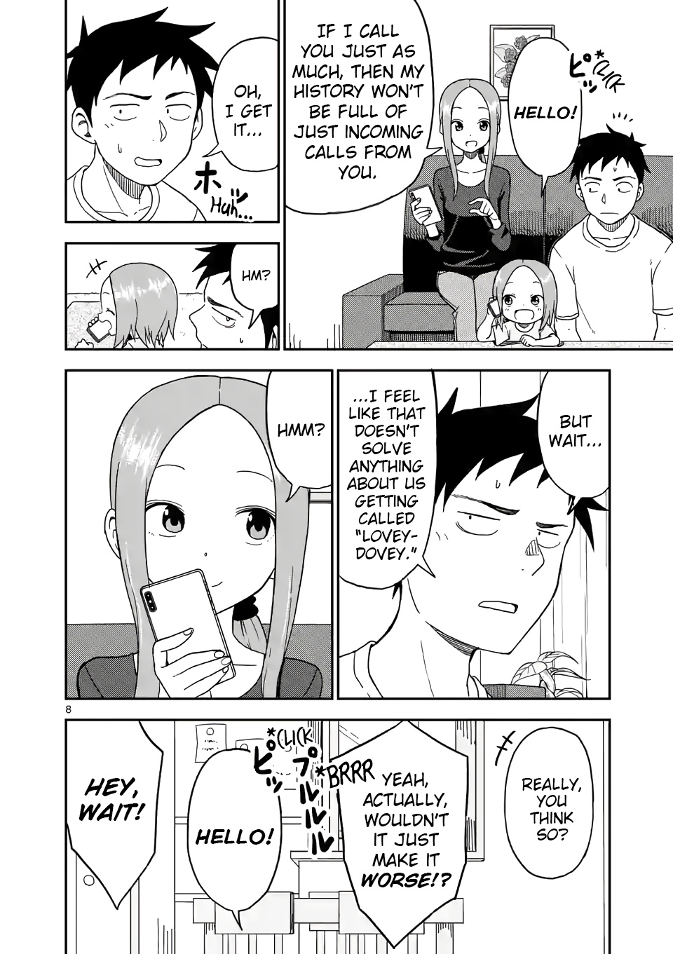 Karakai Jouzu no (Moto) Takagi-san chapter 86 - page 8