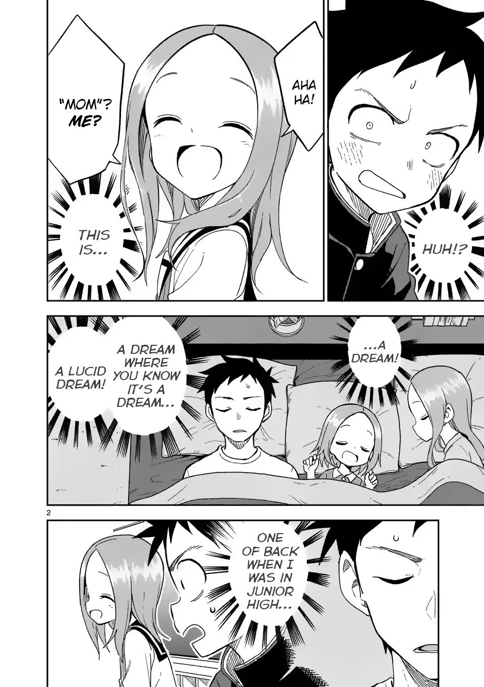 Karakai Jouzu no (Moto) Takagi-san chapter 190 - page 2