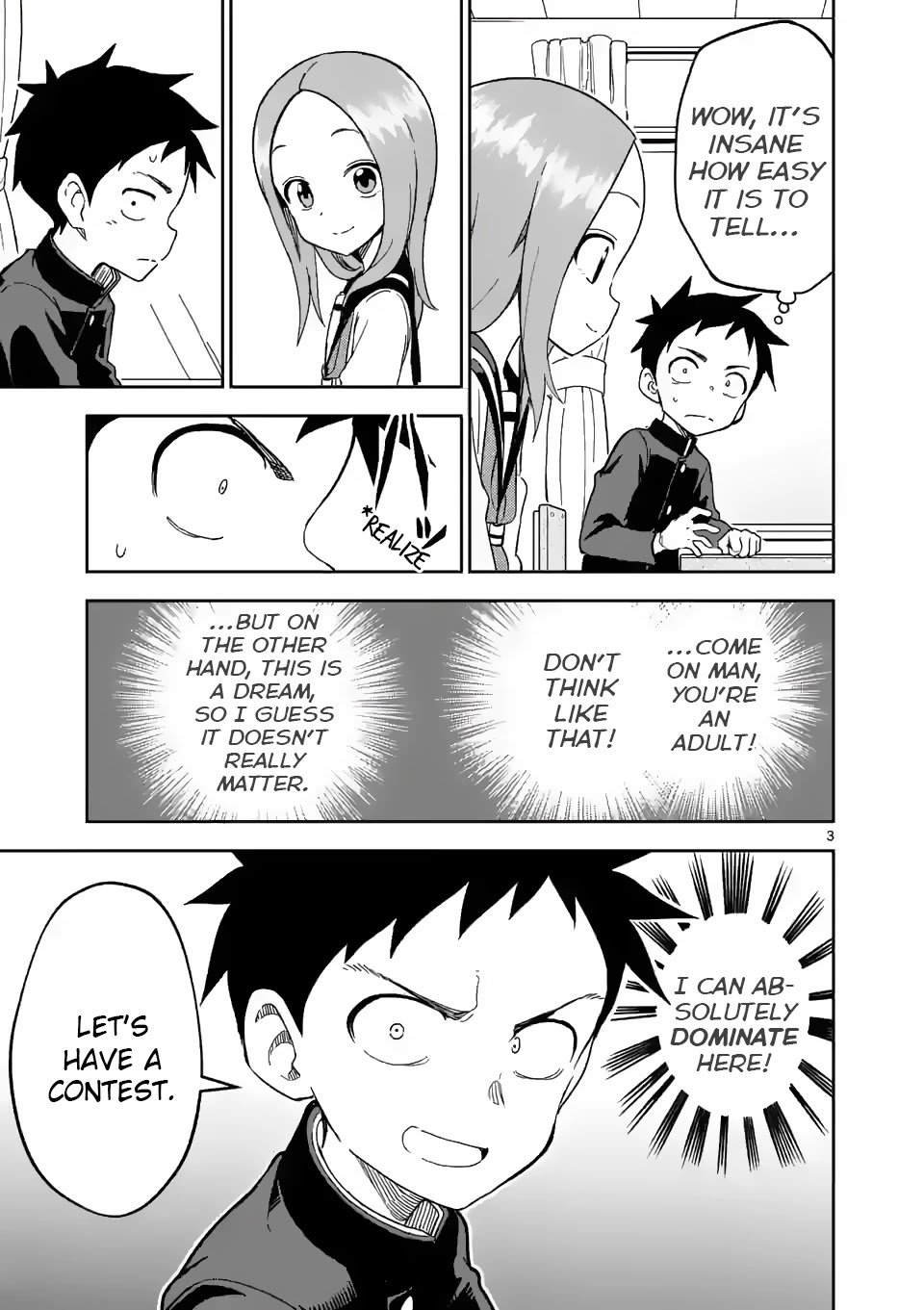 Karakai Jouzu no (Moto) Takagi-san chapter 190 - page 3