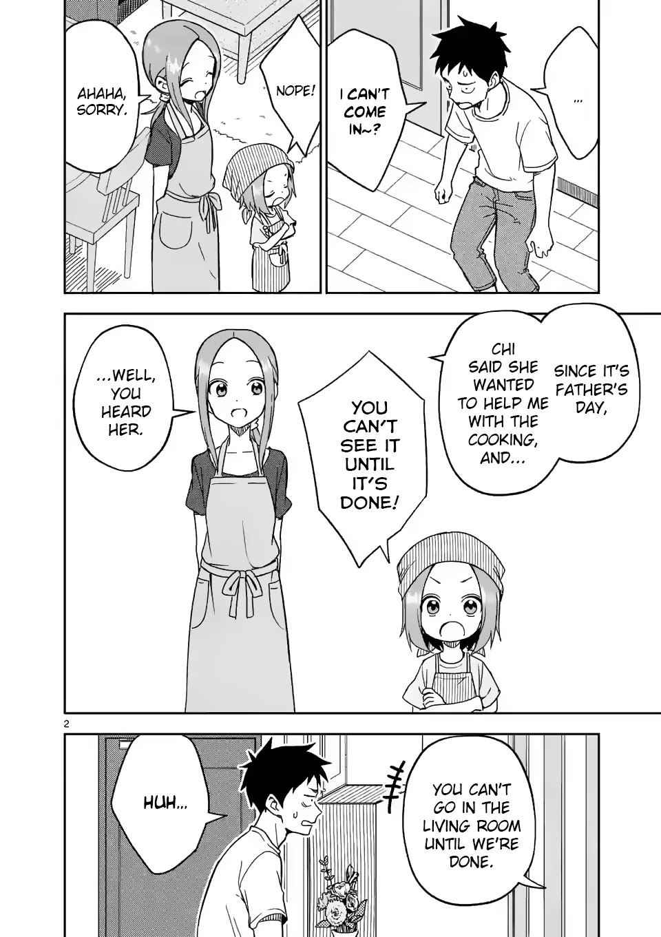 Karakai Jouzu no (Moto) Takagi-san chapter 191 - page 2