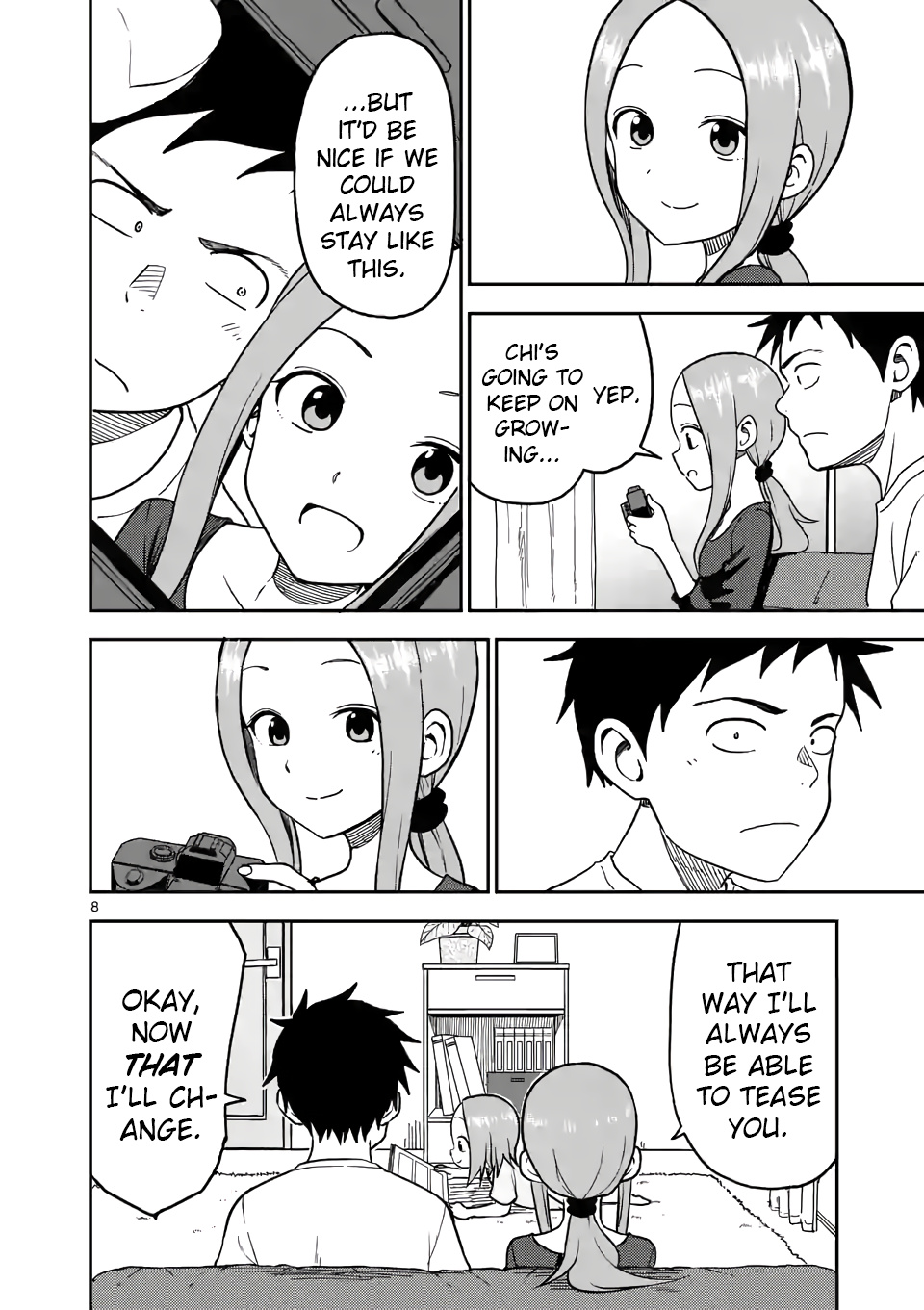 Karakai Jouzu no (Moto) Takagi-san chapter 92 - page 8