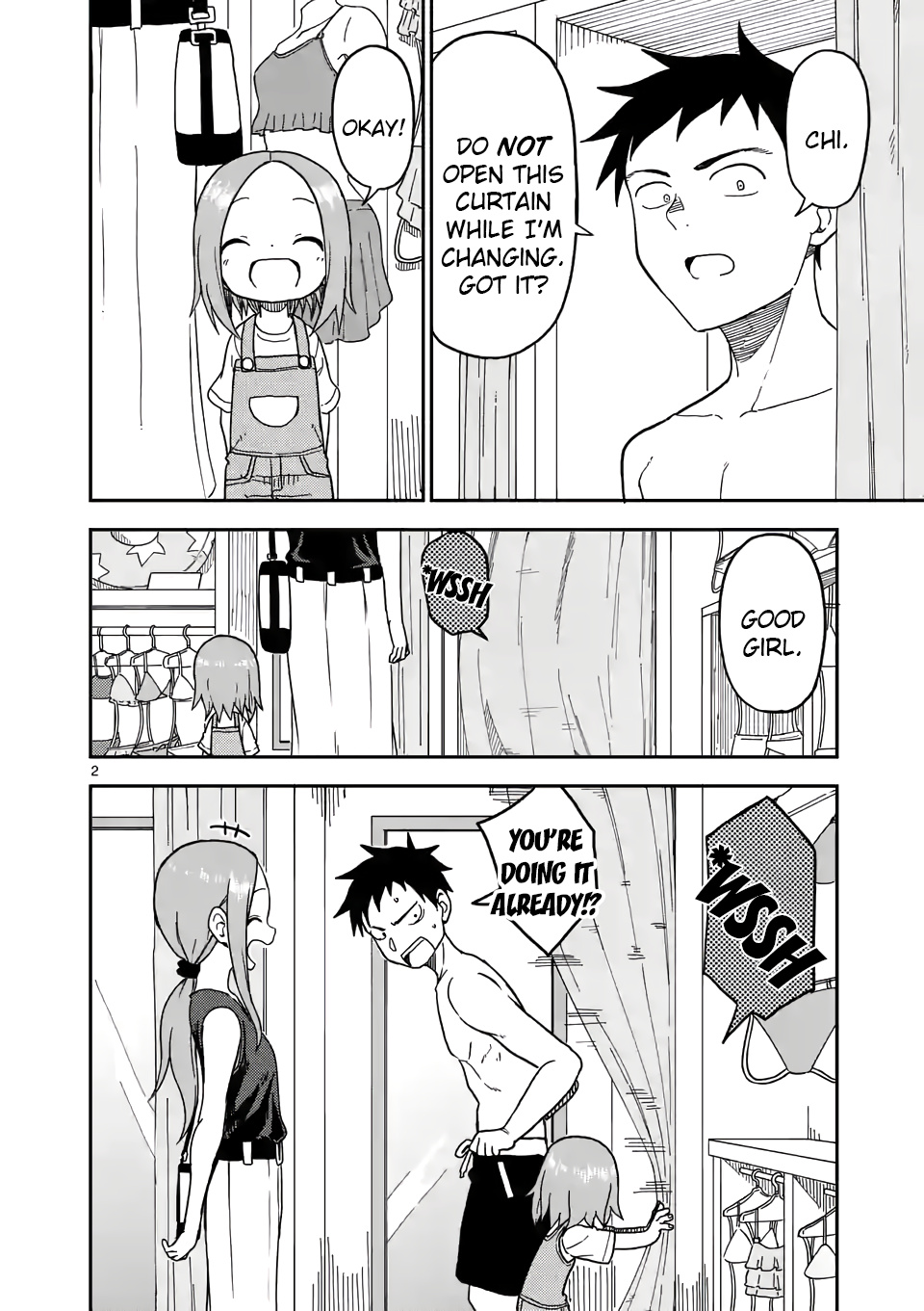 Karakai Jouzu no (Moto) Takagi-san chapter 96 - page 2