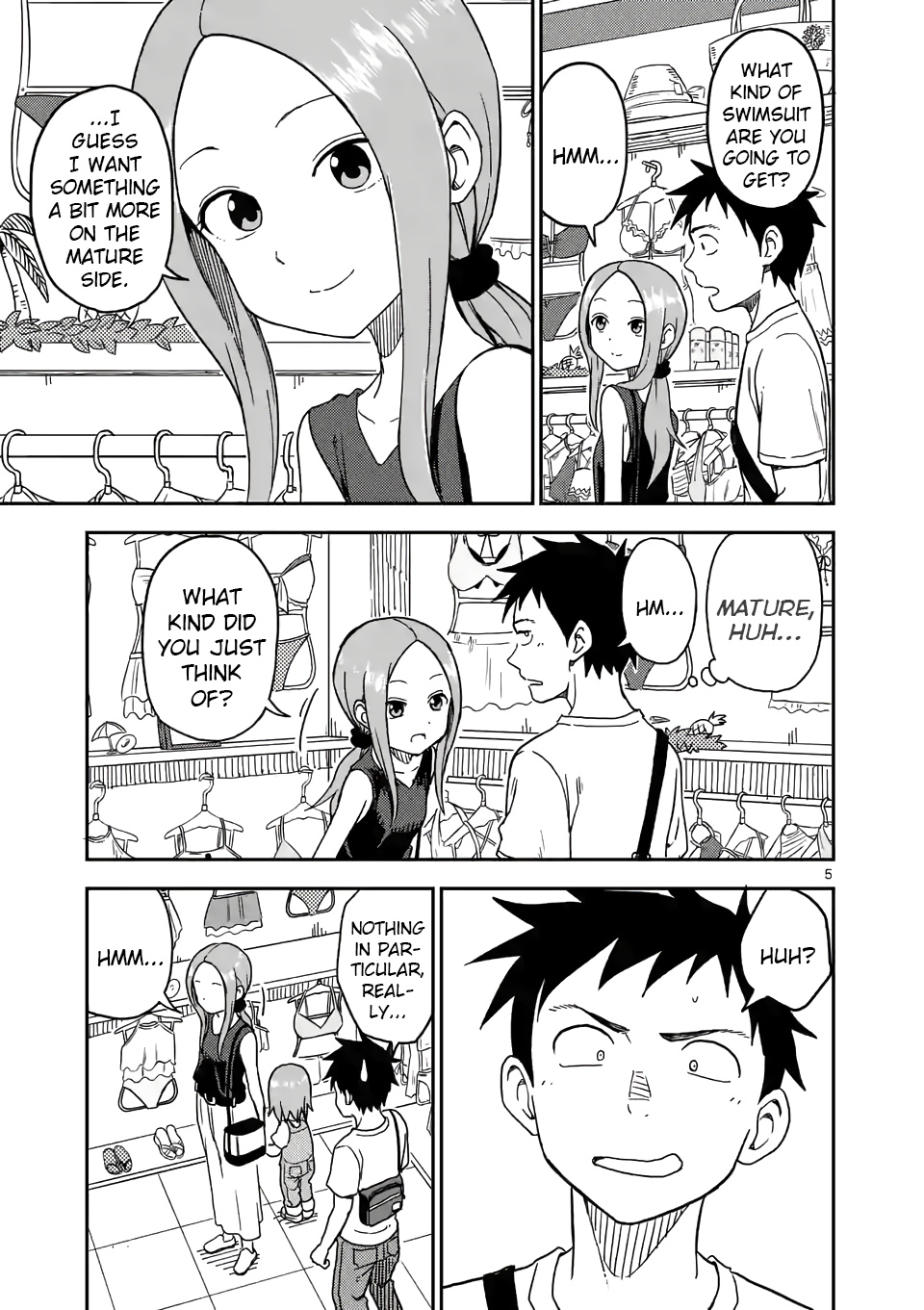 Karakai Jouzu no (Moto) Takagi-san chapter 96 - page 5