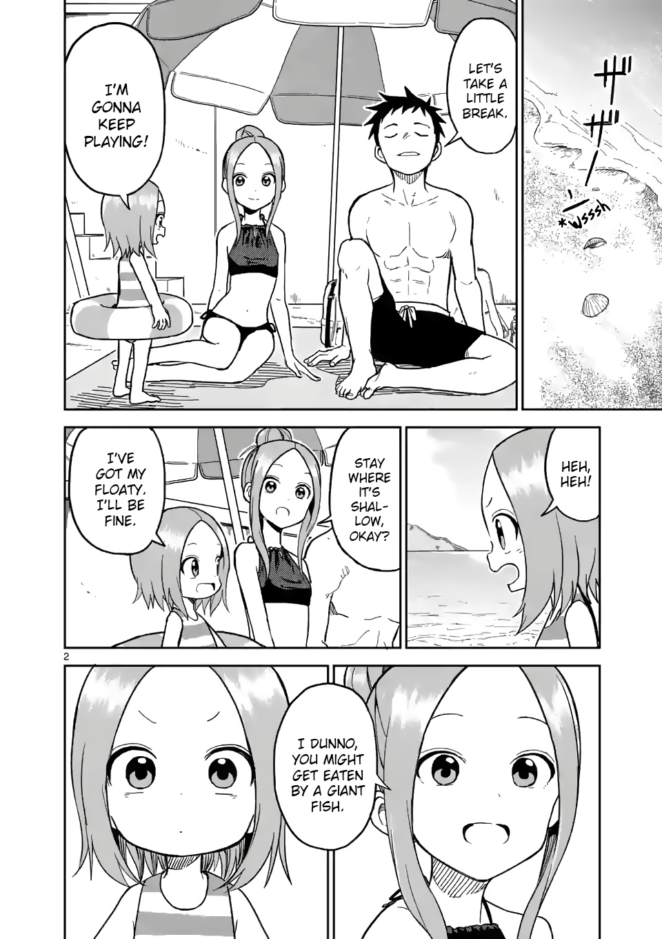 Karakai Jouzu no (Moto) Takagi-san chapter 150 - page 2