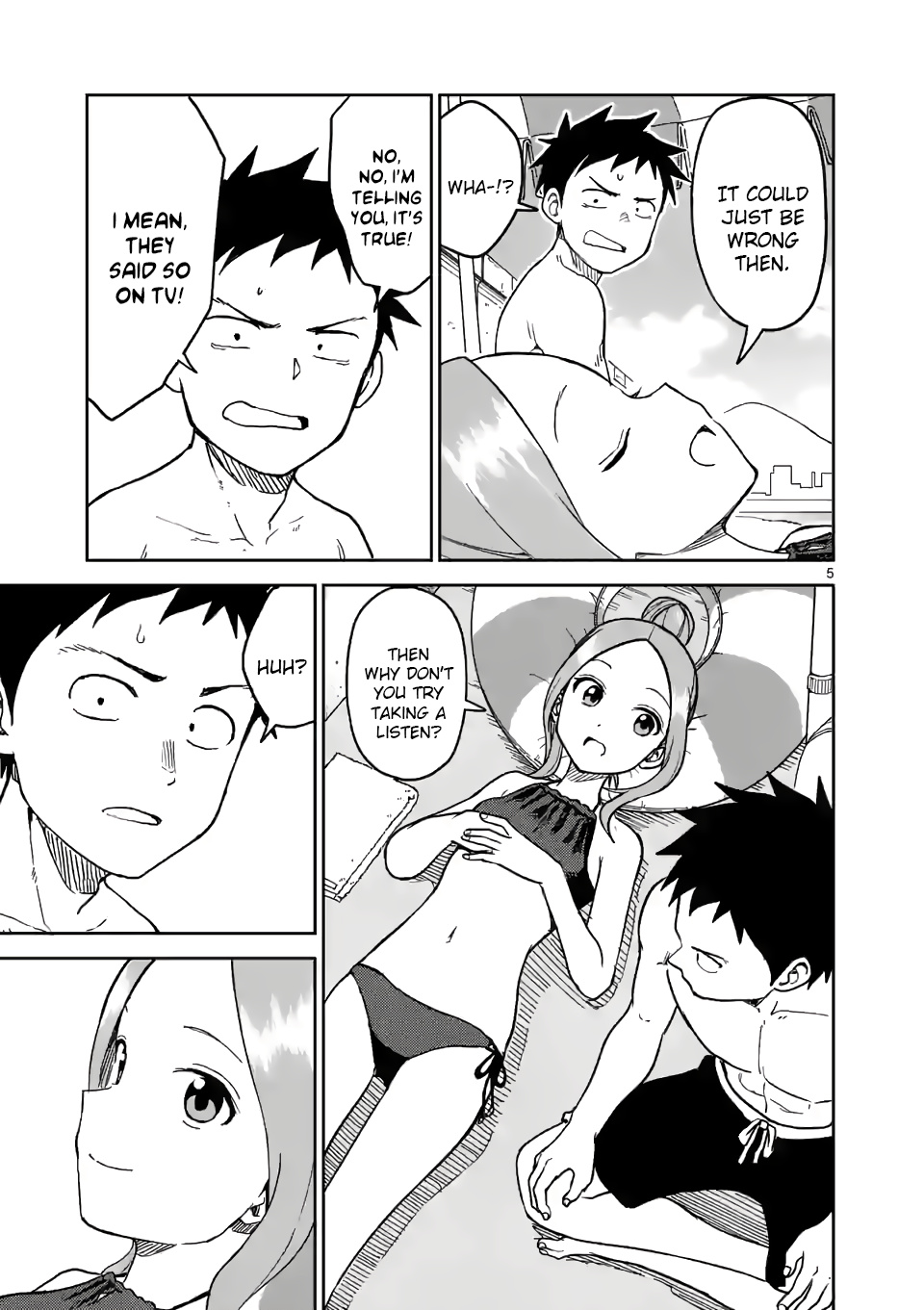 Karakai Jouzu no (Moto) Takagi-san chapter 150 - page 5