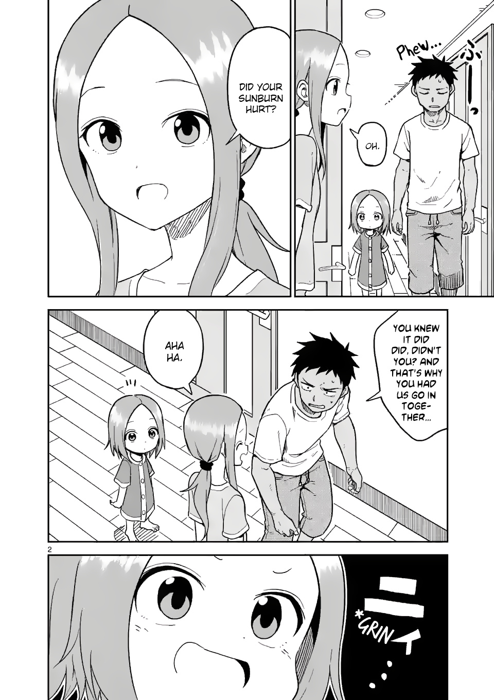 Karakai Jouzu no (Moto) Takagi-san chapter 151 - page 2