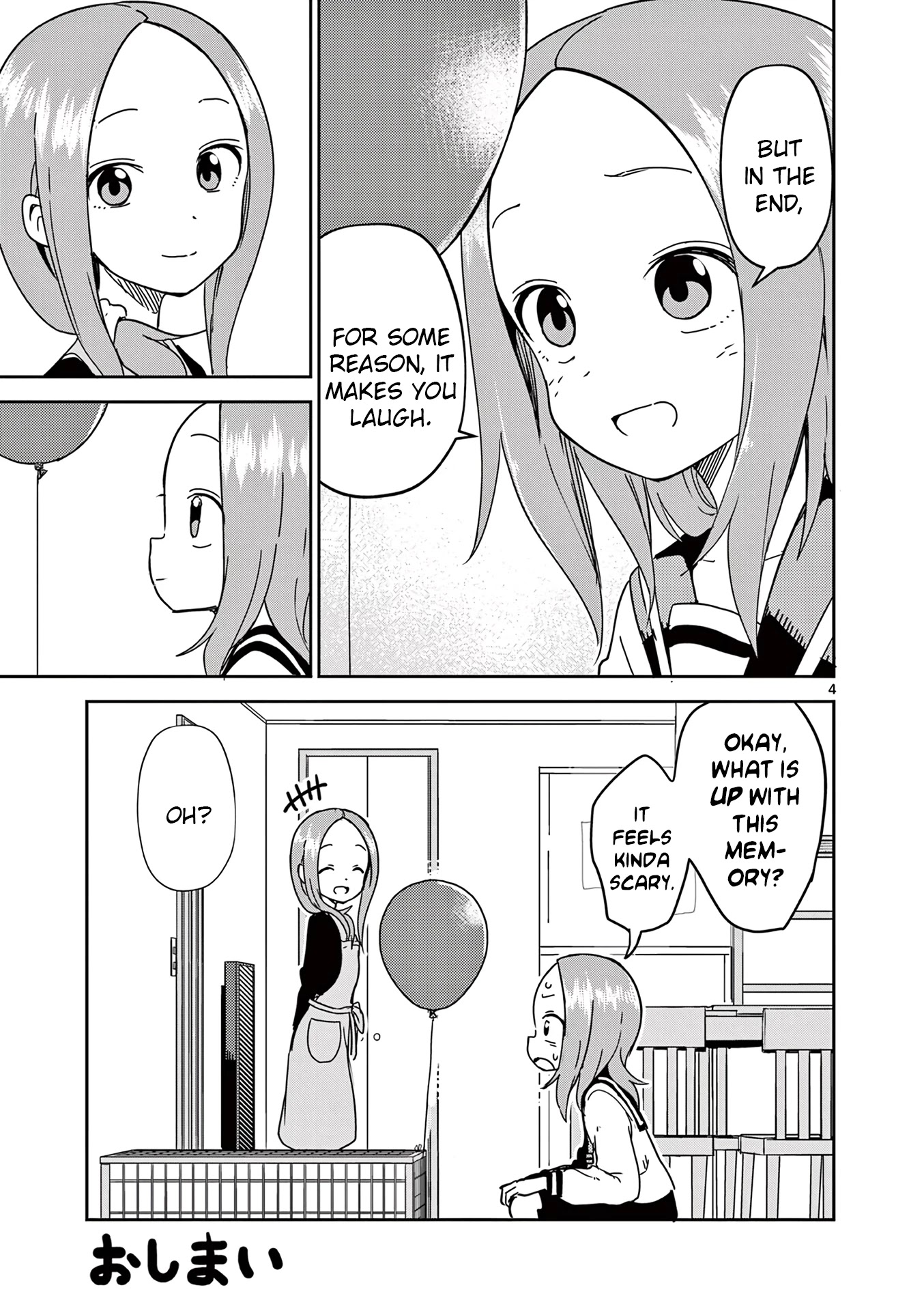 Karakai Jouzu no (Moto) Takagi-san chapter 155.5 - page 4