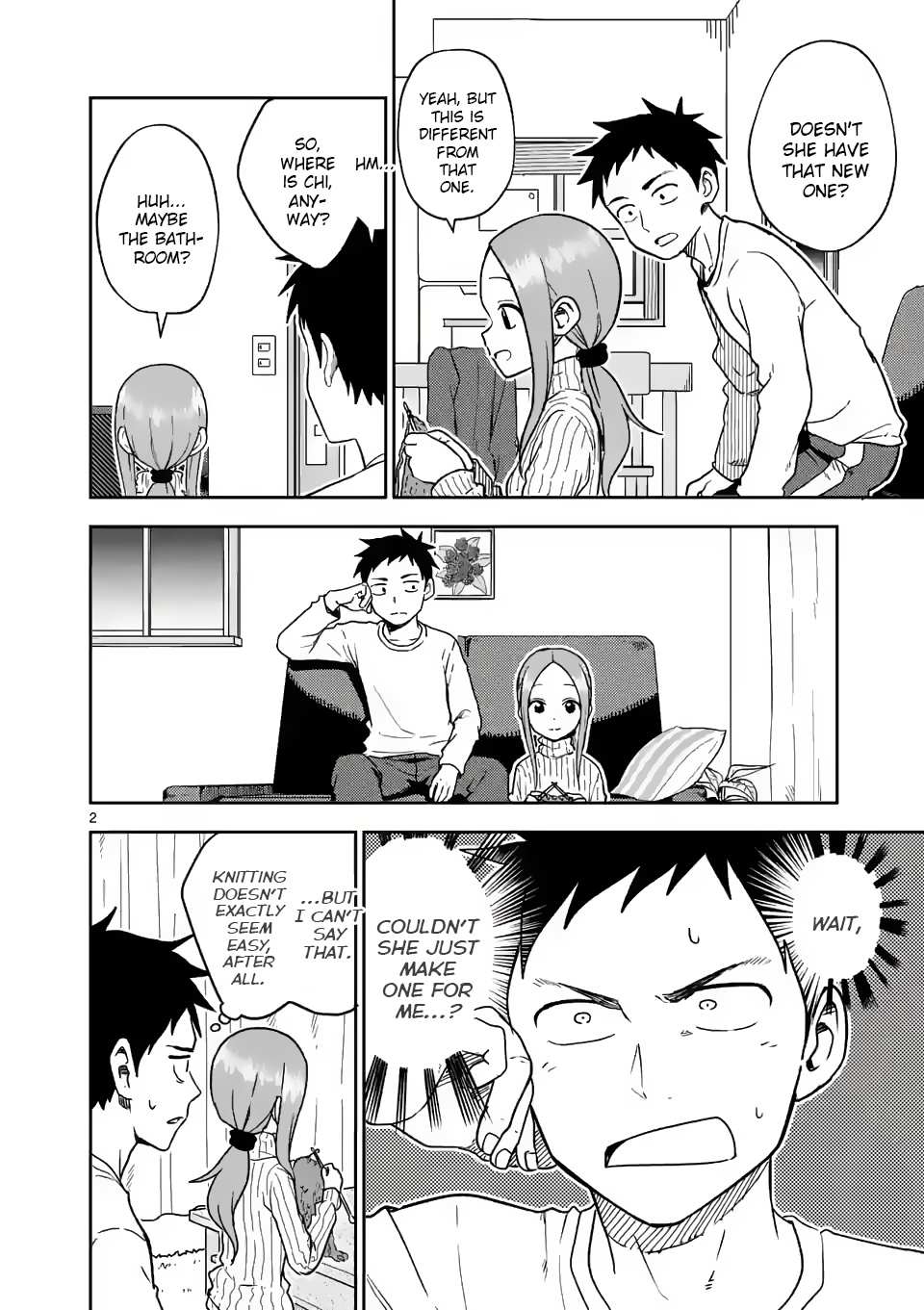 Karakai Jouzu no (Moto) Takagi-san chapter 164 - page 2