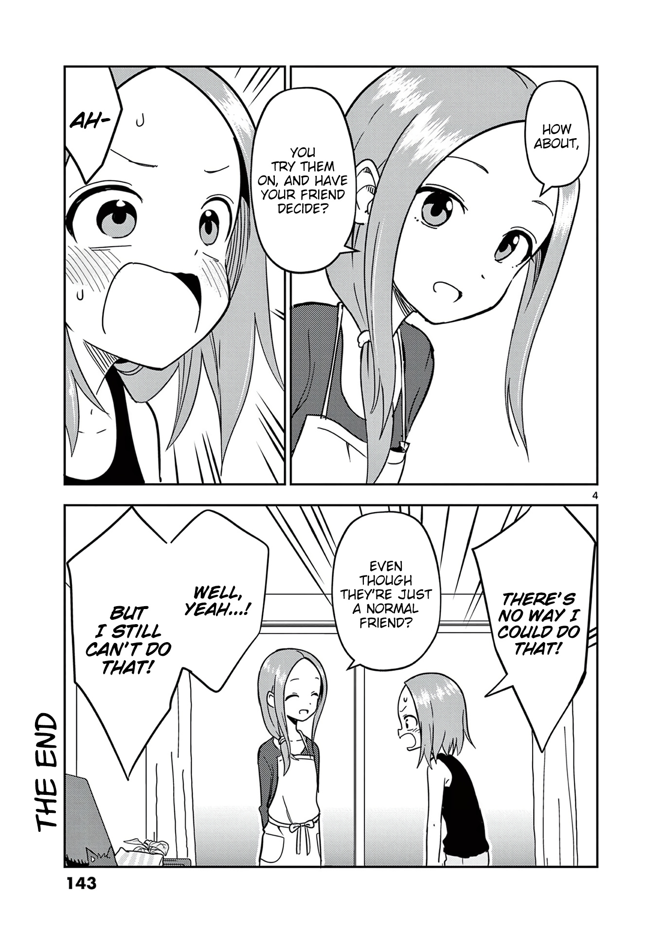 Karakai Jouzu no (Moto) Takagi-san chapter 166.5 - page 4