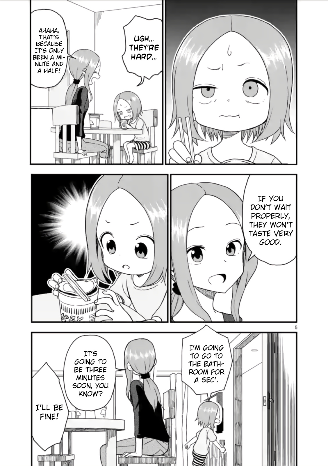 Karakai Jouzu no (Moto) Takagi-san chapter 44 - page 5