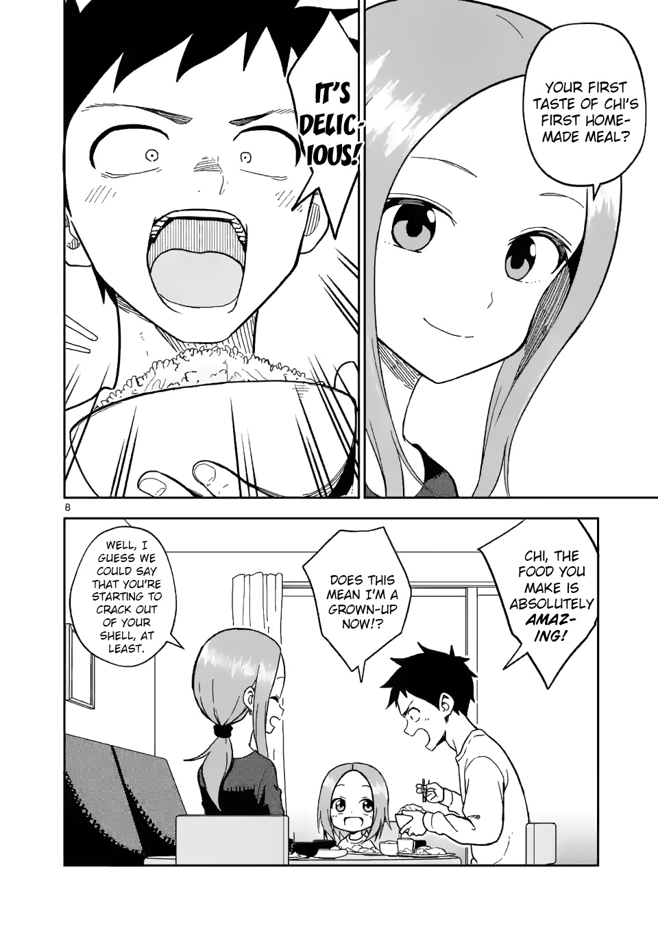 Karakai Jouzu no (Moto) Takagi-san chapter 174 - page 8