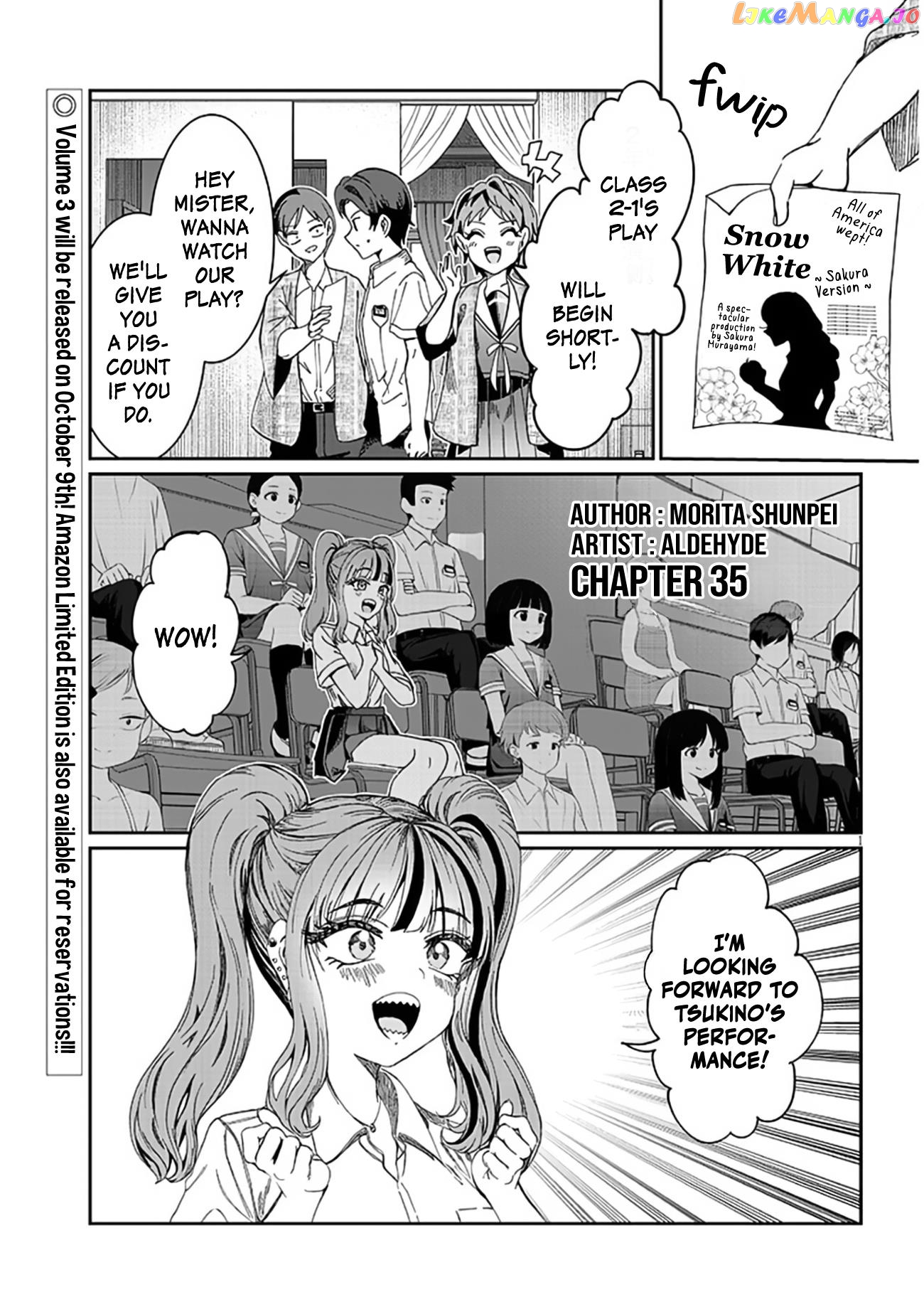 Kimi wa Yakamashi Tojite yo Kuchi wo! Chapter 35 - page 1