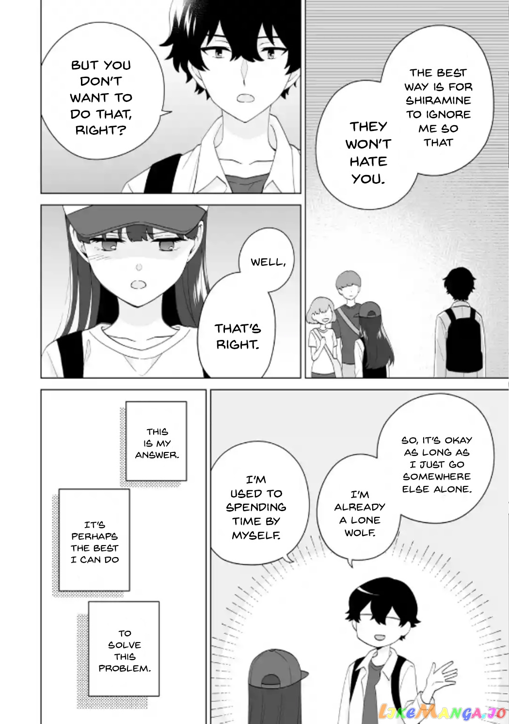 Please Leave Me Alone (For Some Reason, She Wants to Change a Lone Wolf's Helpless High School Life.) chapter 14 - page 6