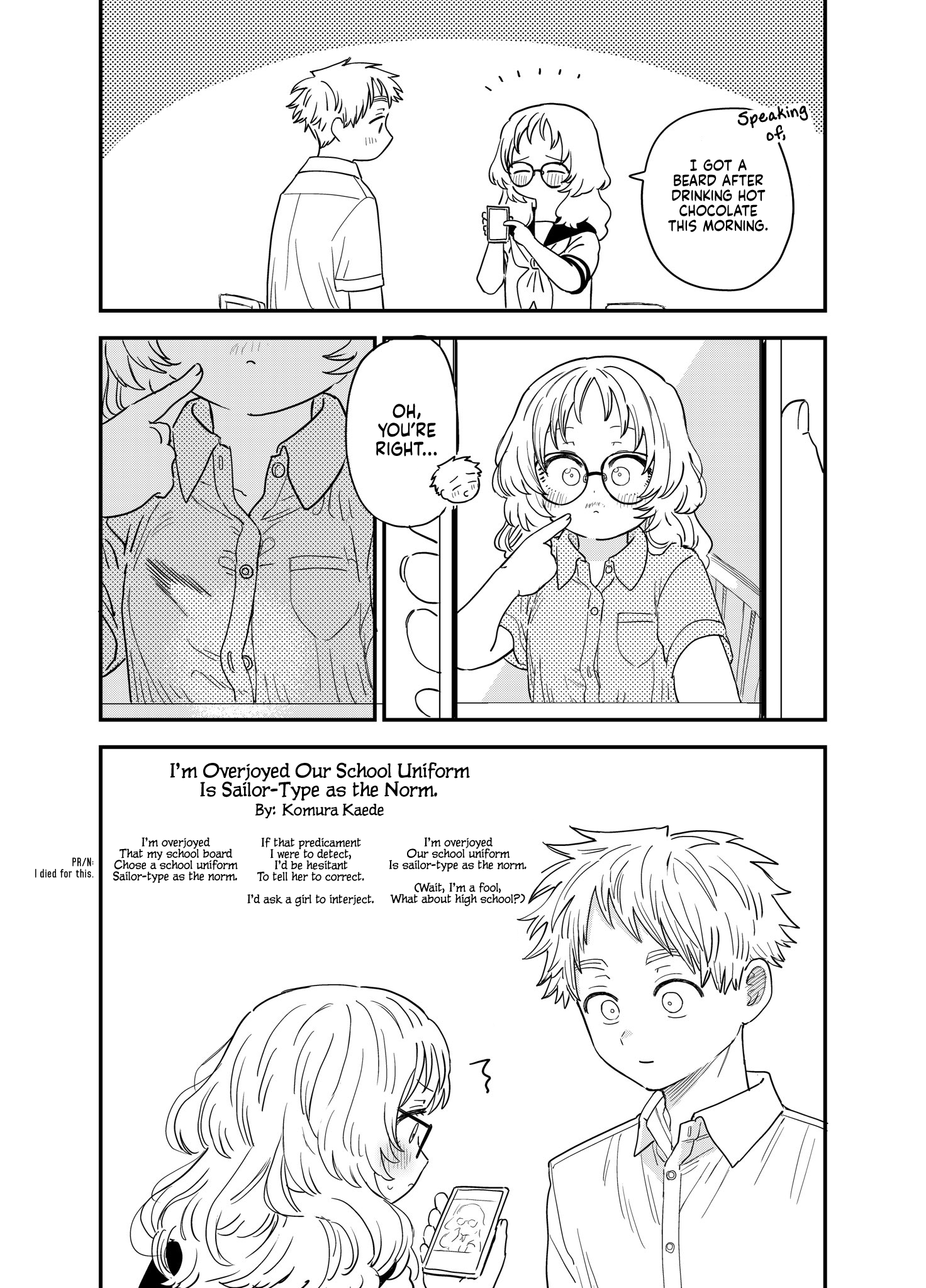 Sukinako Ga Megane Wo Wasureta - Twitter Side Stories chapter 52 - page 1