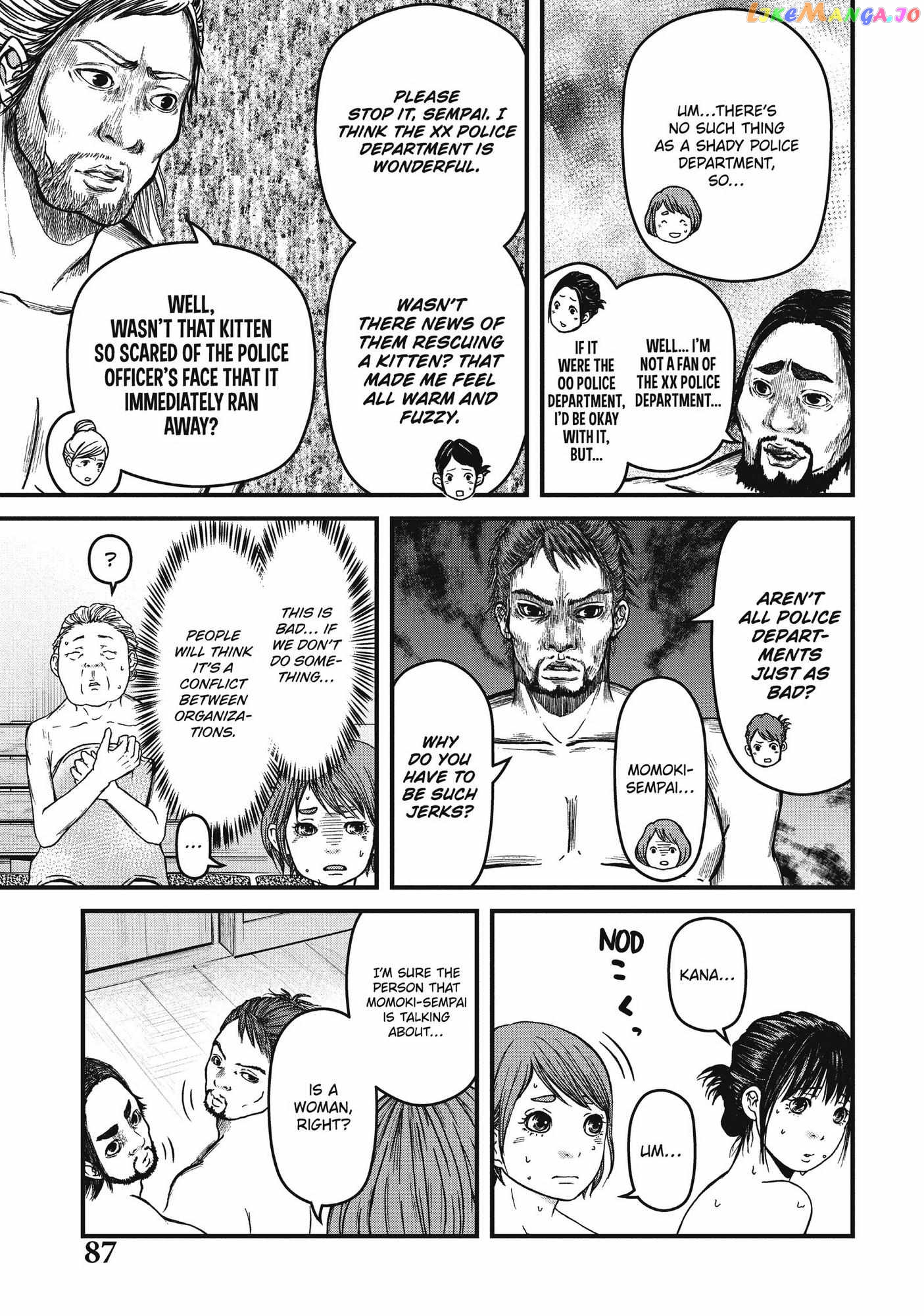 Hakozume: Koban Joshi no Gyakushuu Chapter 58 - page 13