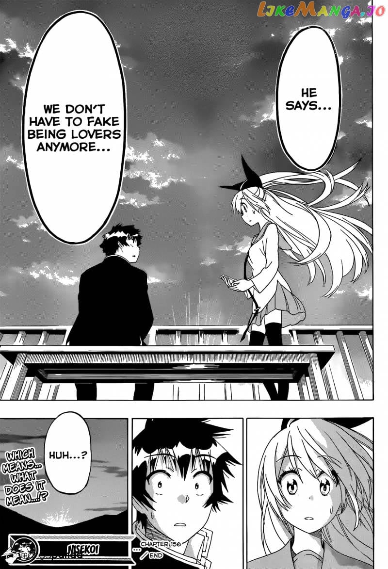 Nisekoi chapter 156 - page 20