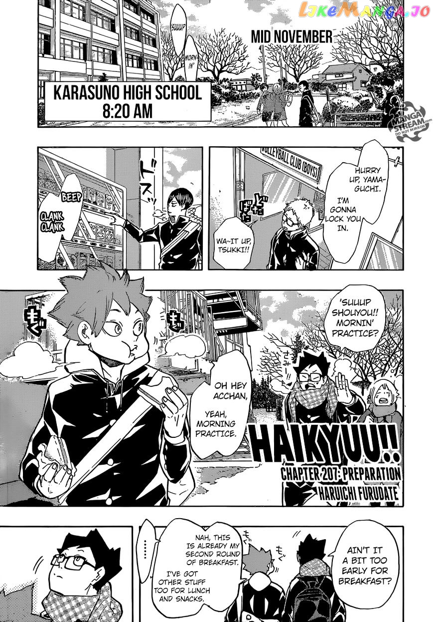 Haikyuu!! chapter 207 - page 1