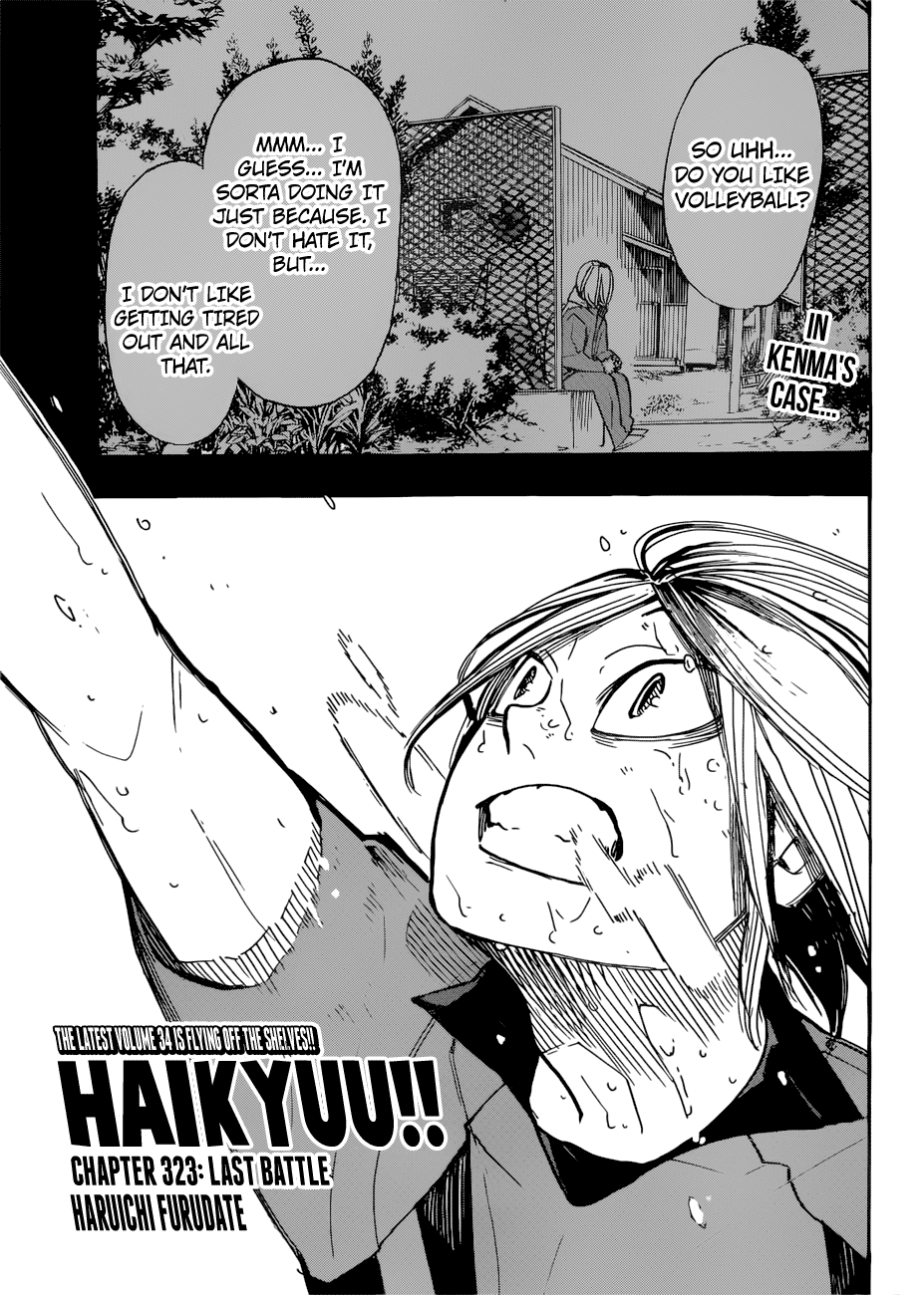 Haikyuu!! - Manga chapter 323 - page 1