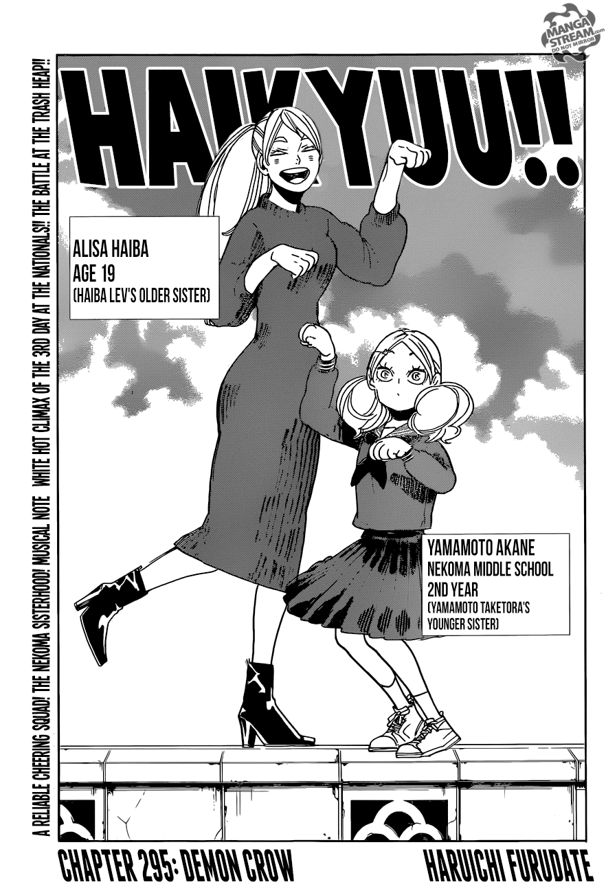 Haikyuu!! chapter 295 - page 1