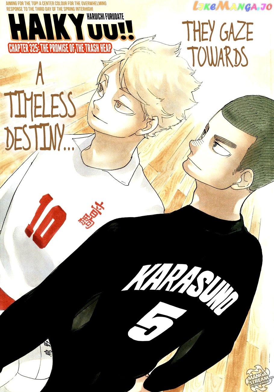 Haikyuu!! - Manga chapter 325 - page 1