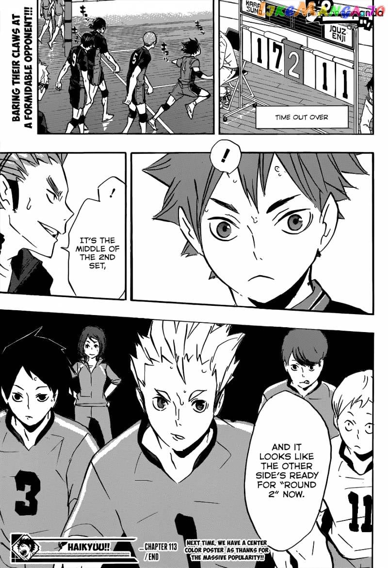 Haikyuu!! chapter 113 - page 20