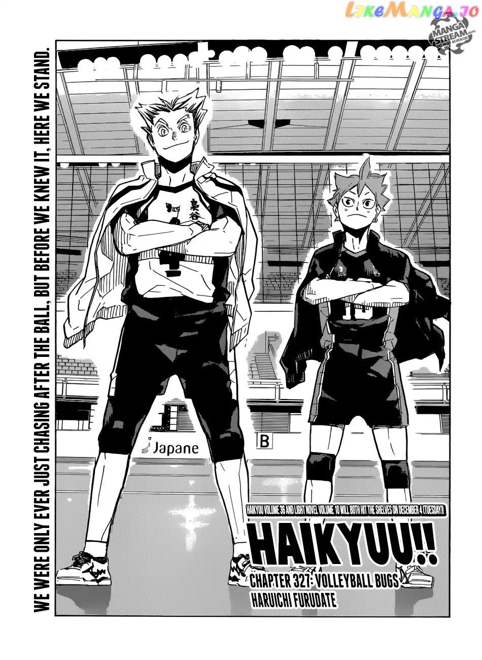 Haikyuu!! - Manga chapter 327 - page 1