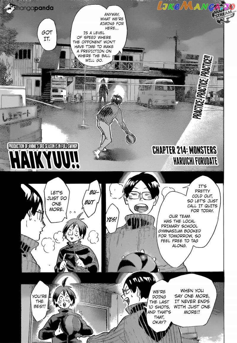 Haikyuu!! chapter 214 - page 1