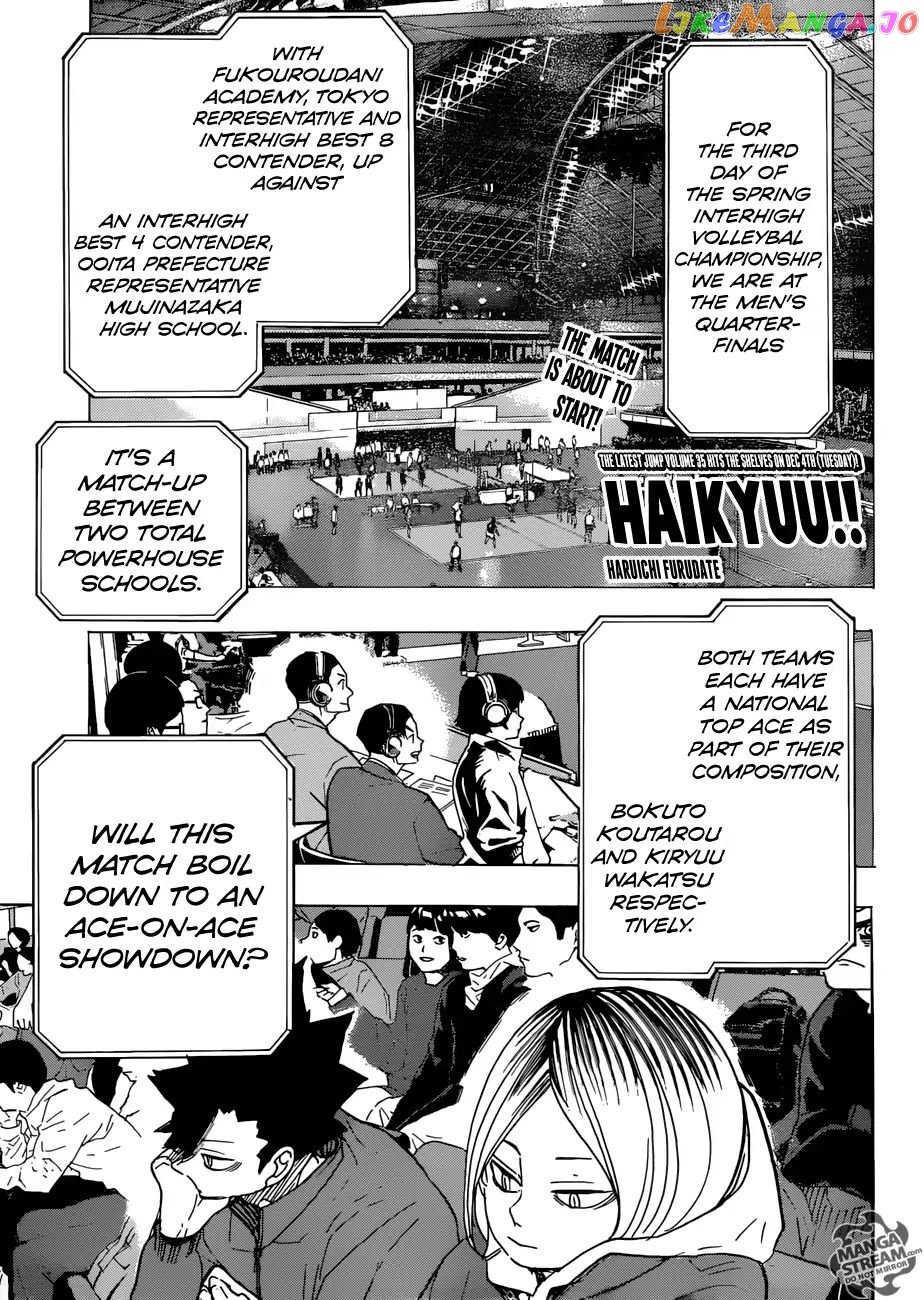 Haikyuu!! - Manga chapter 328 - page 1