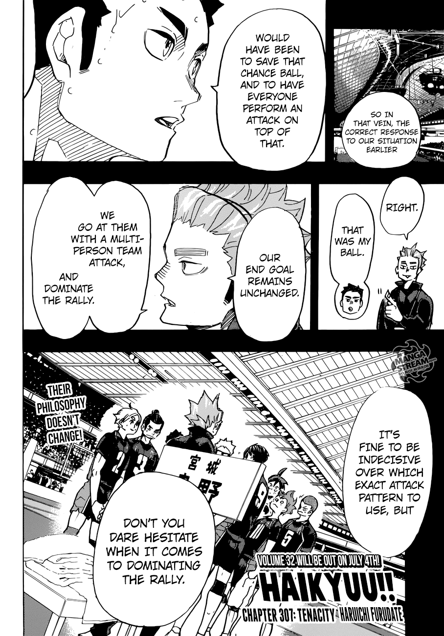 Haikyuu!! - Manga chapter 307 - page 3