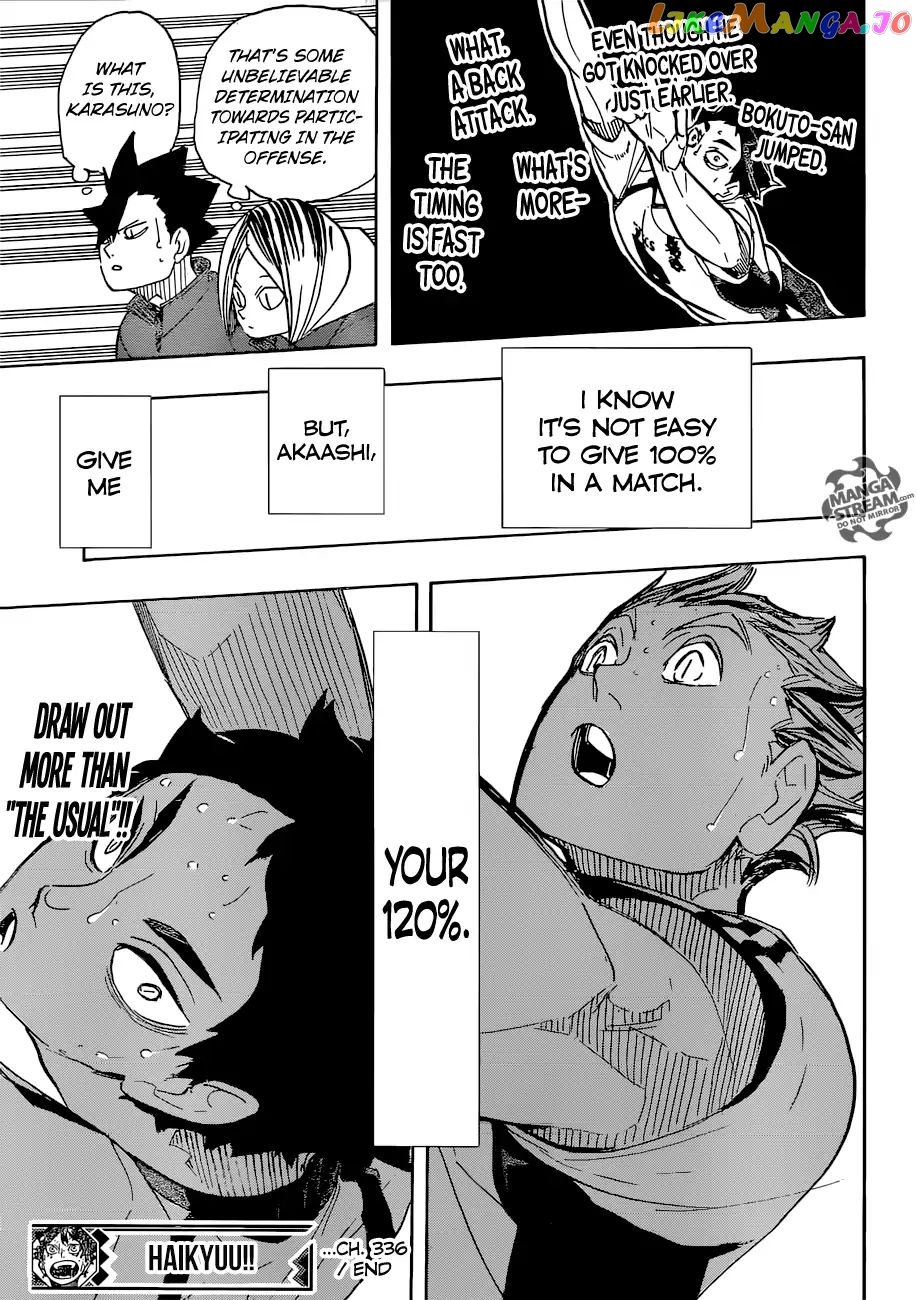 Haikyuu!! - Manga chapter 336 - page 17