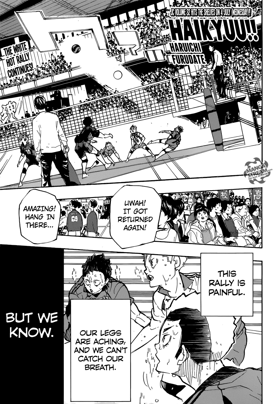 Haikyuu!! - Manga chapter 308 - page 1