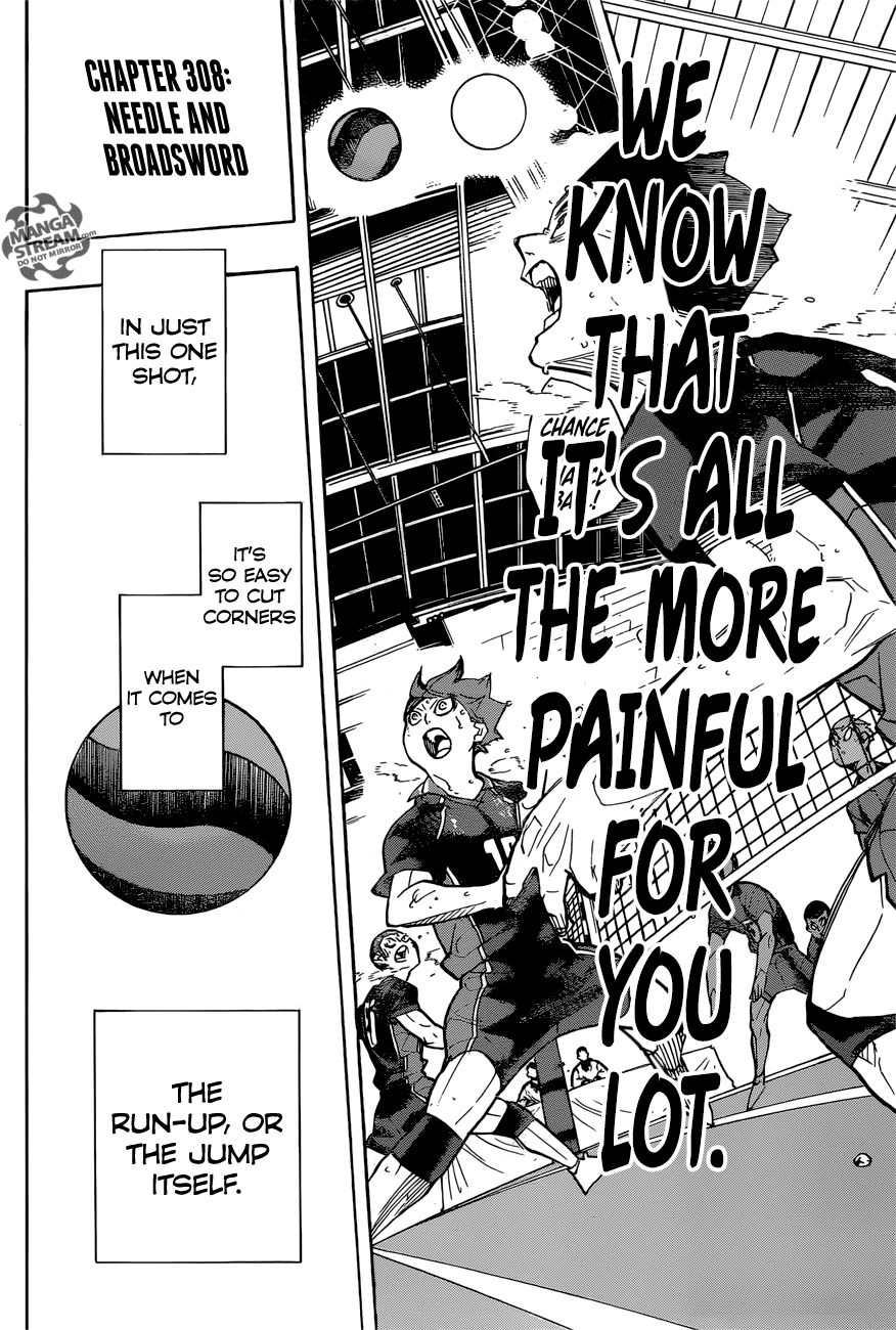 Haikyuu!! - Manga chapter 308 - page 3