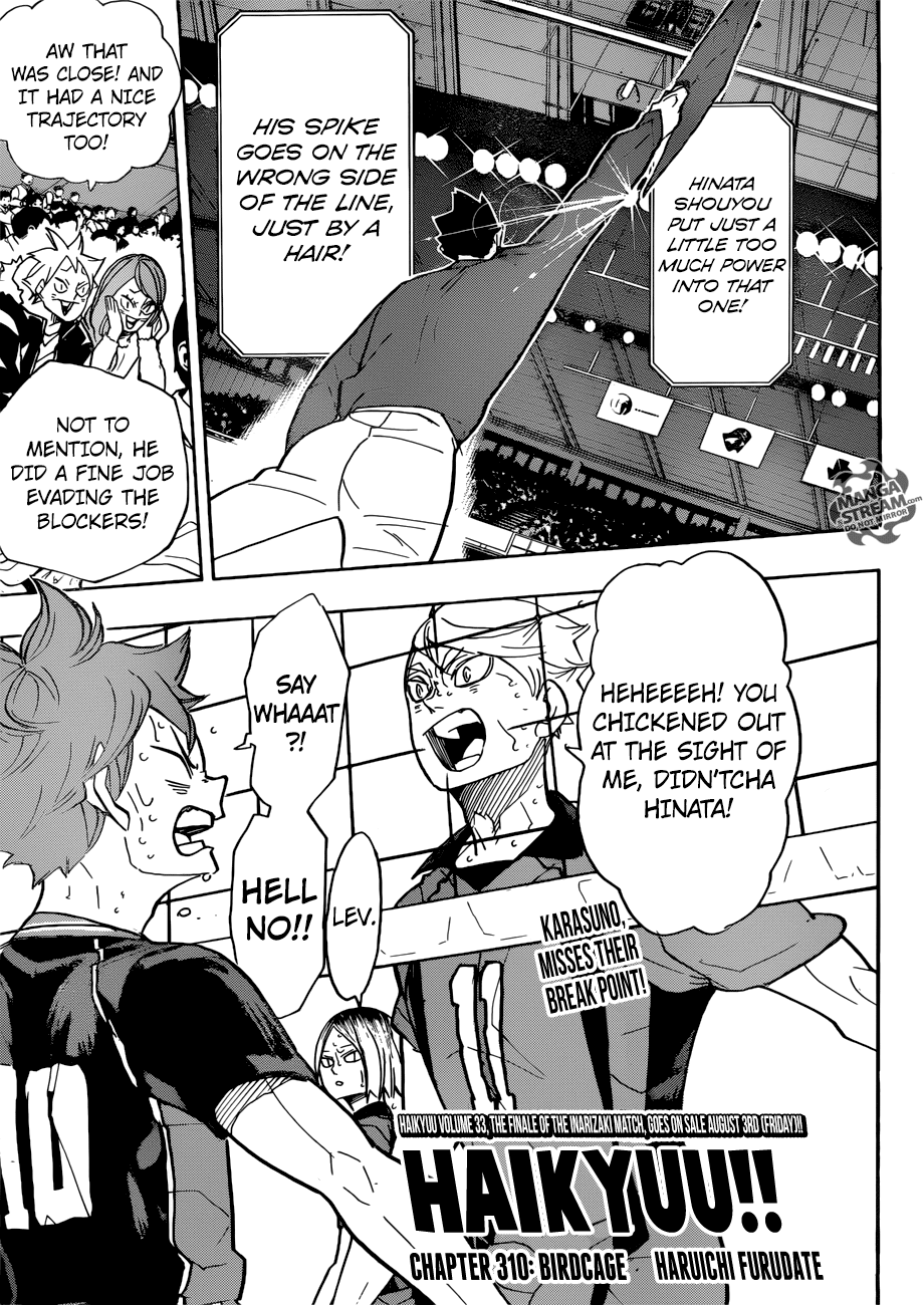 Haikyuu!! - Manga chapter 310 - page 1