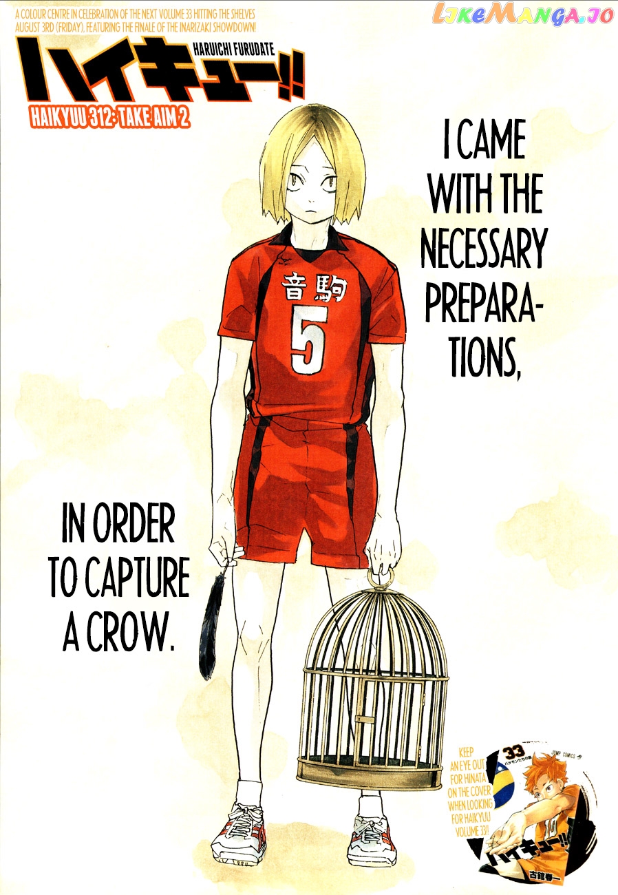 Haikyuu!! - Manga chapter 312 - page 1