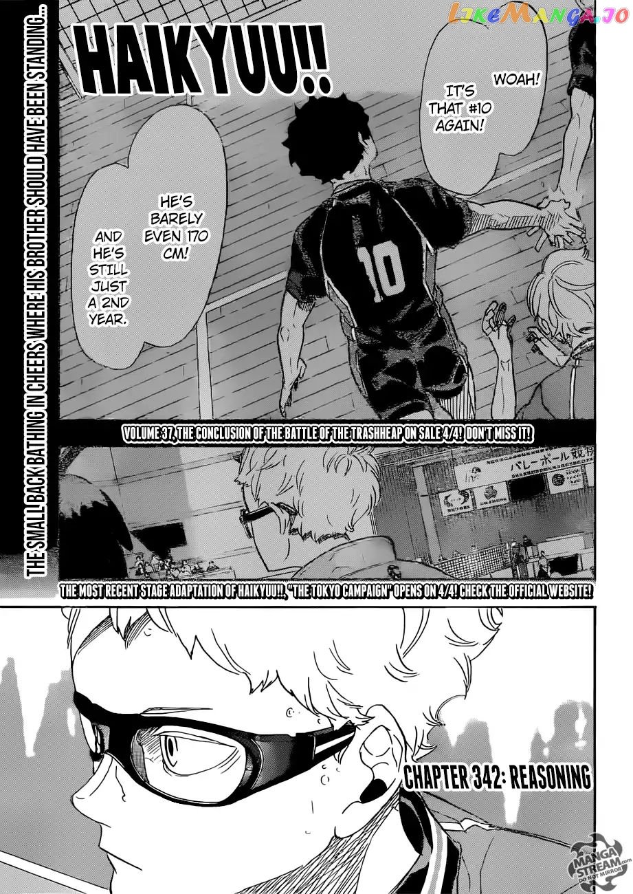 Haikyuu!! - Manga chapter 342 - page 1