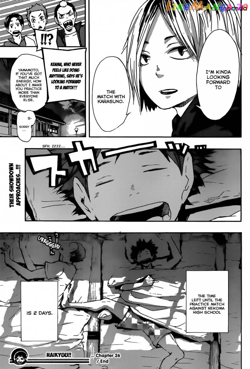 Haikyuu!! chapter 26 - page 20