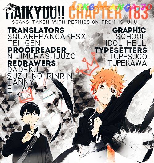 Haikyuu!! chapter 183 - page 1