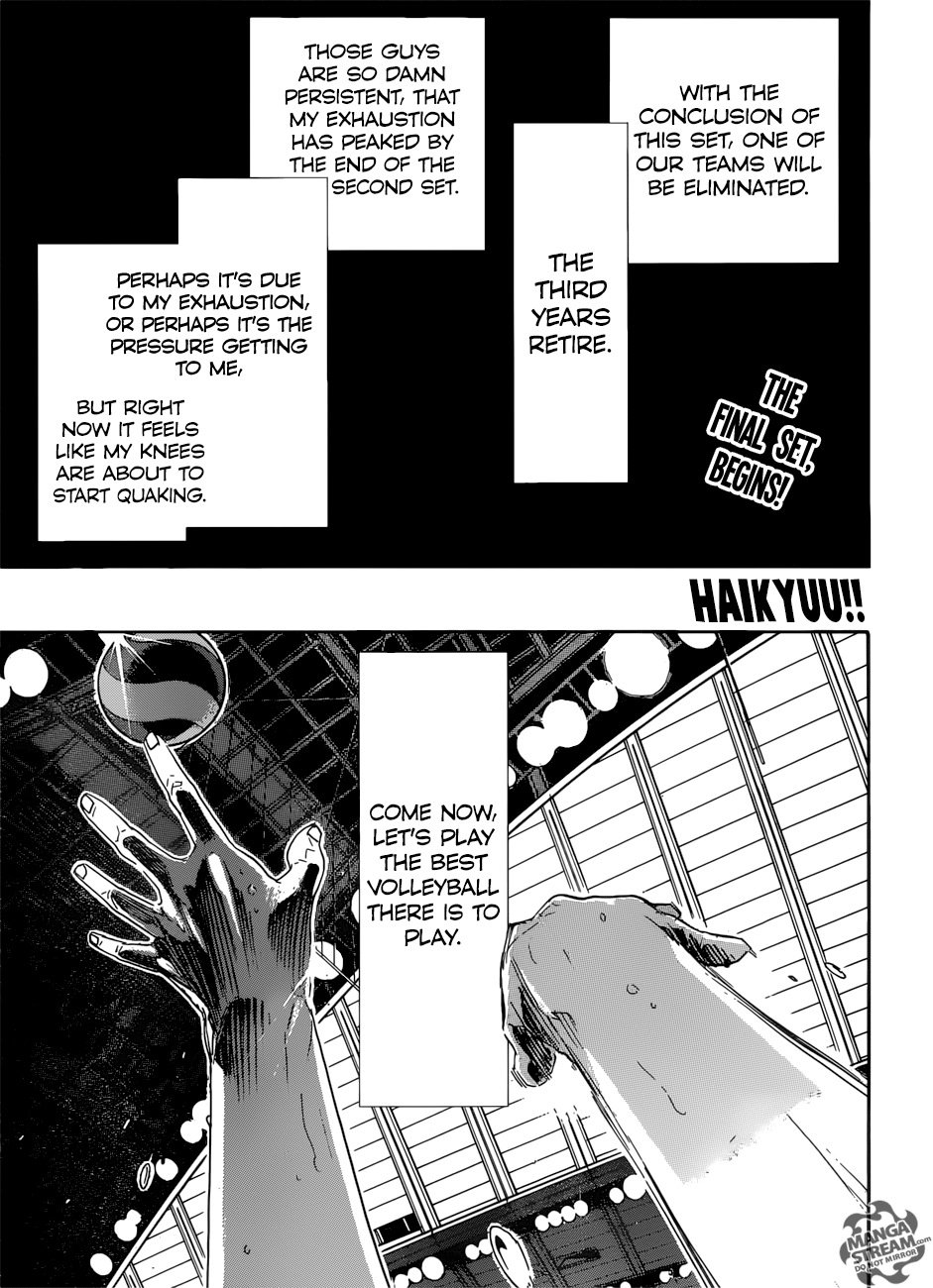 Haikyuu!! - Manga chapter 319 - page 1