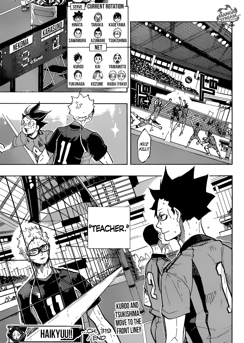 Haikyuu!! - Manga chapter 319 - page 18