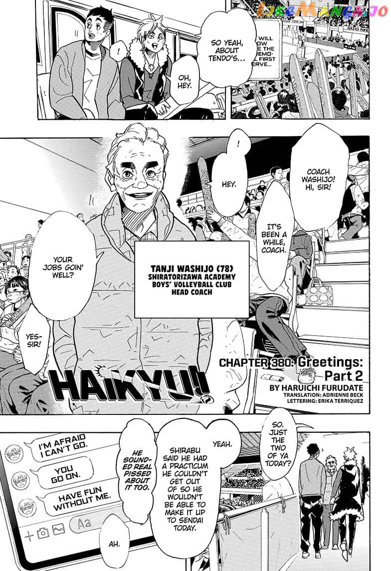 Haikyuu!! chapter 380 - page 1