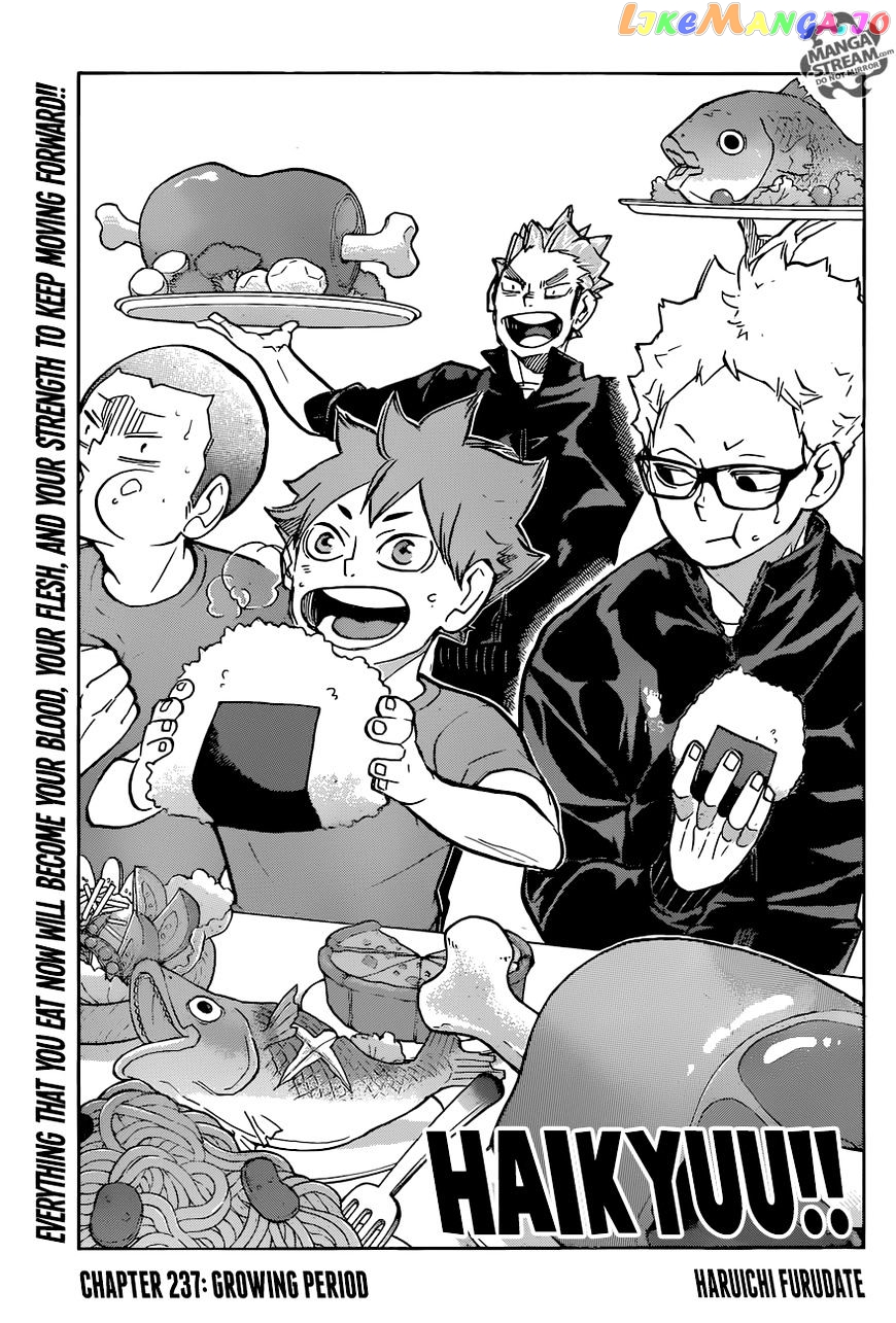 Haikyuu!! chapter 237 - page 1