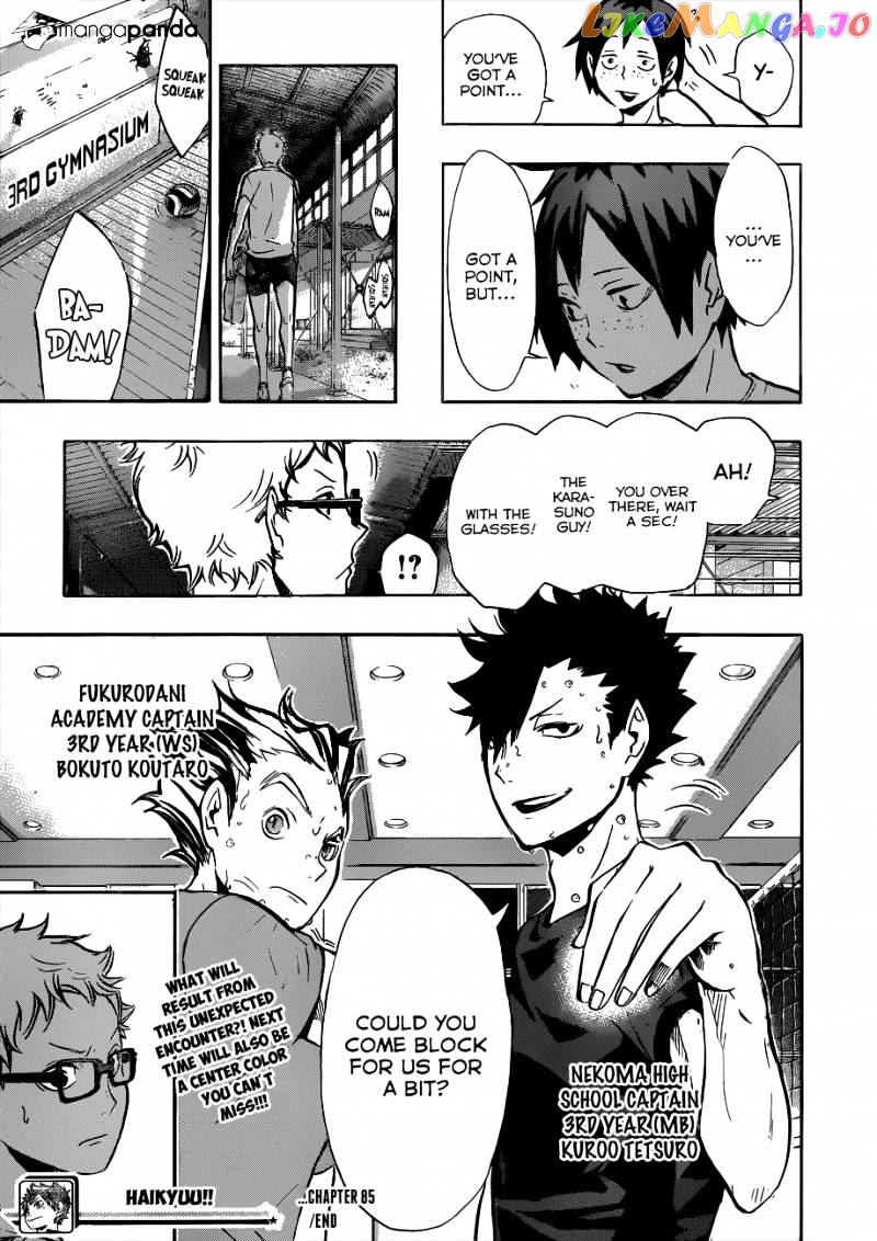 Haikyuu!! chapter 85 - page 20