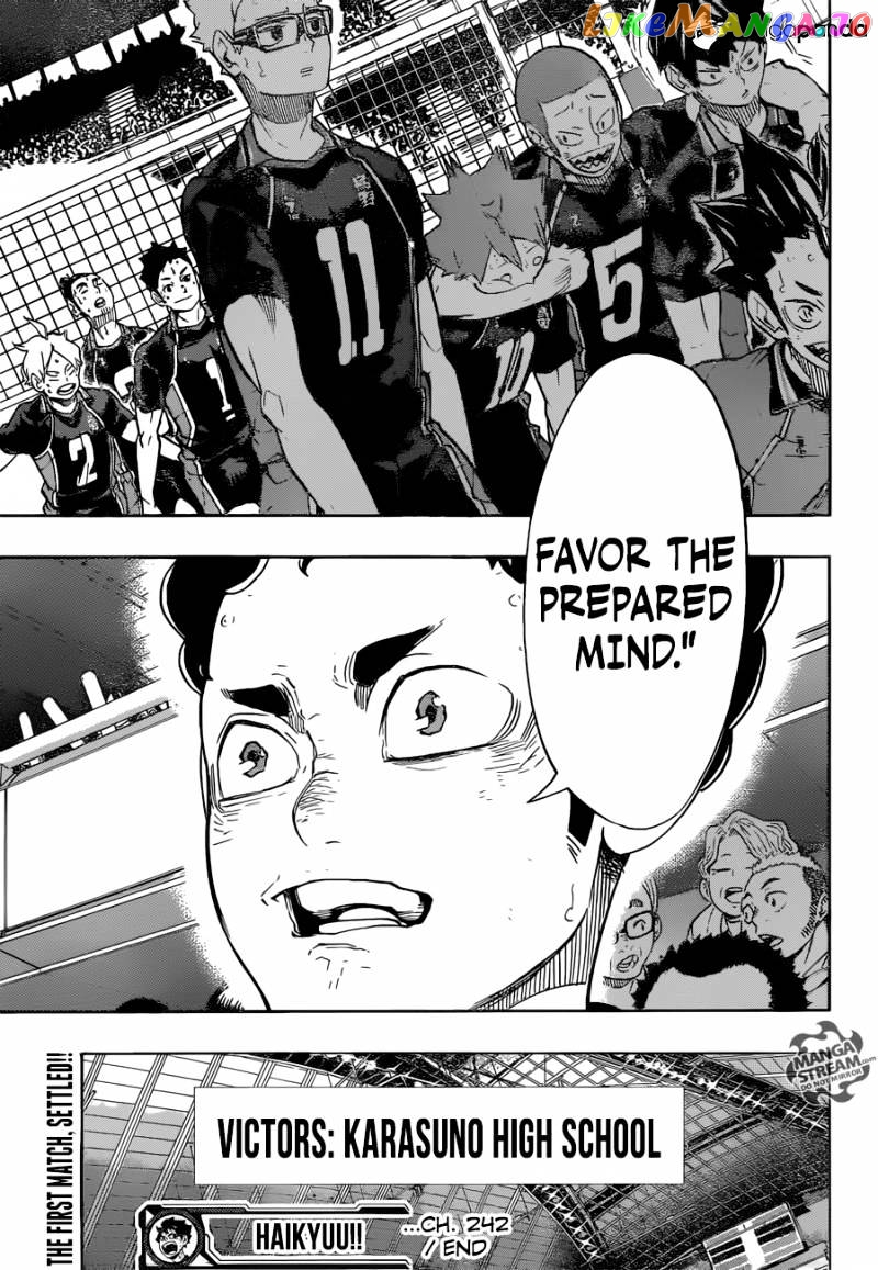 Haikyuu!! chapter 242 - page 18